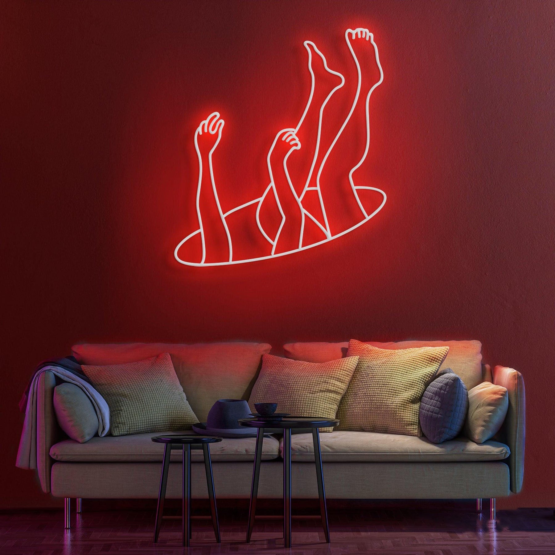 Falling Neon Sign