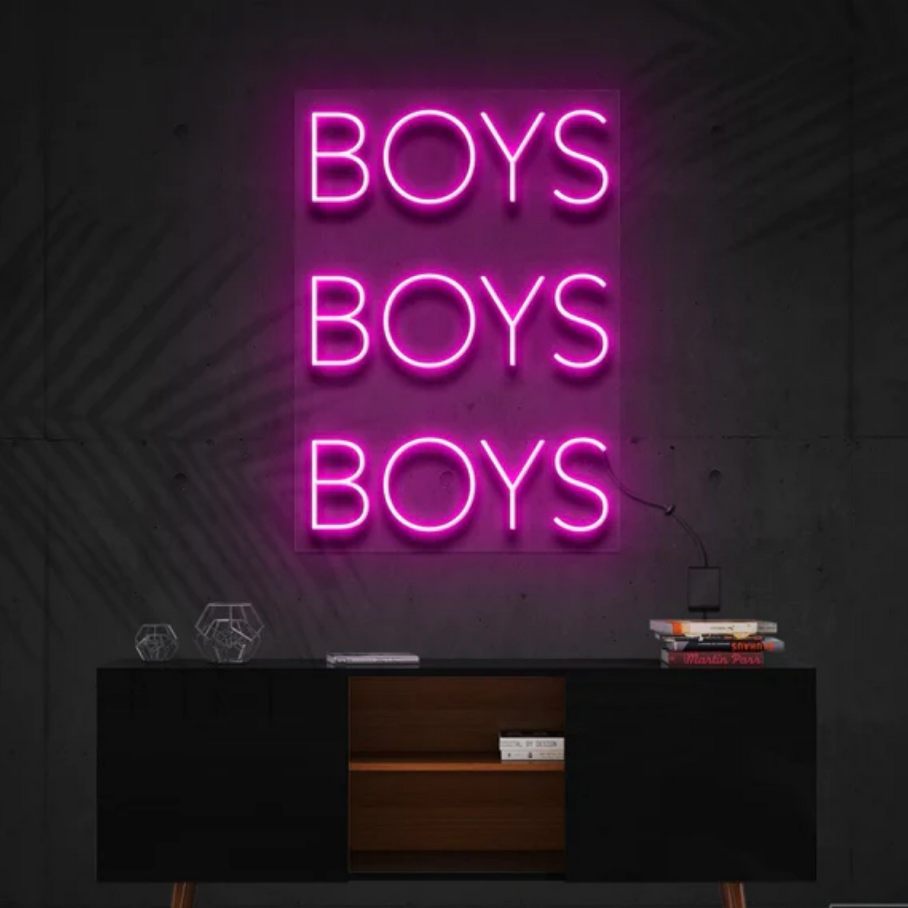 Boys Boys Boys Neon Sign