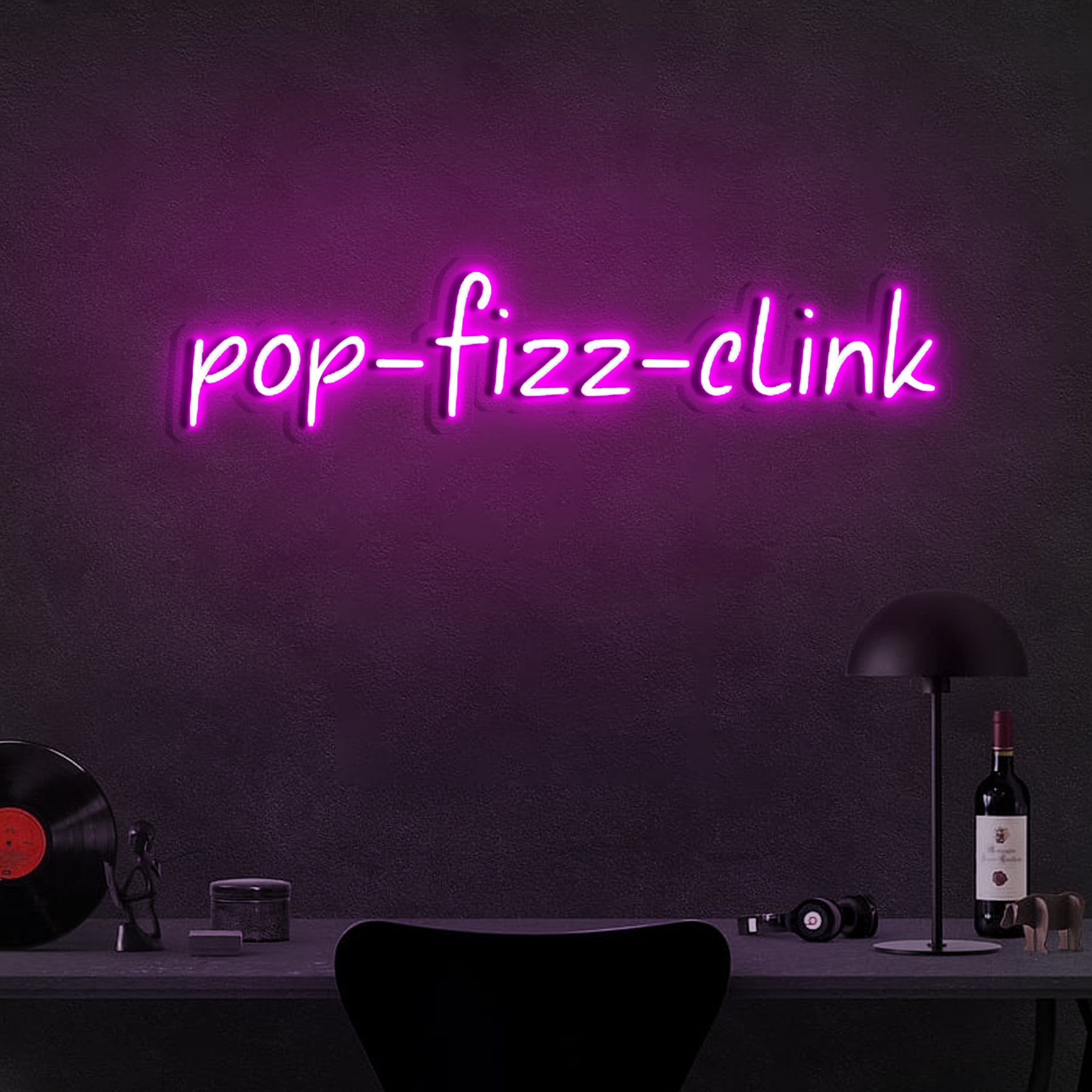 Pop Fizz Clink Neon Sign