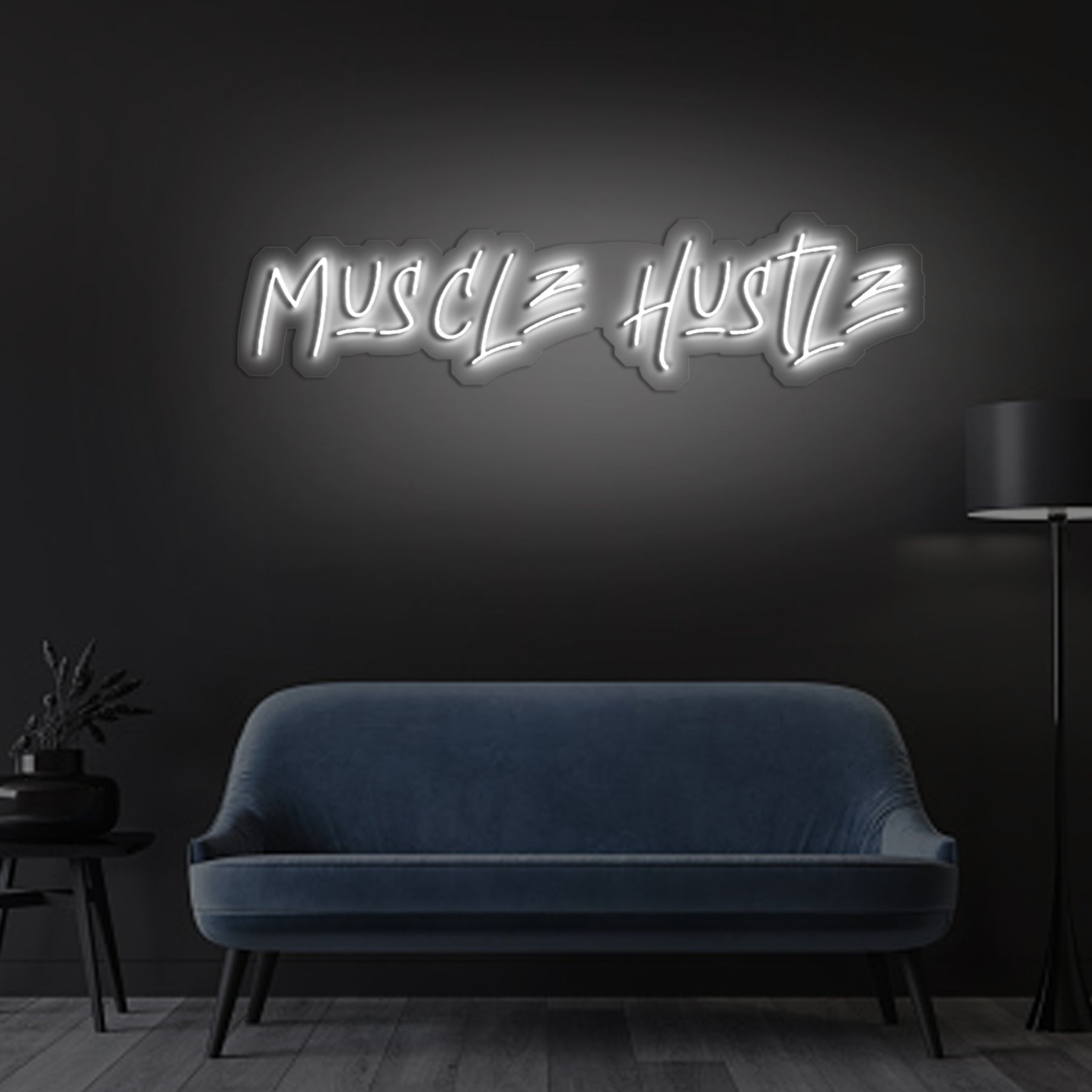 Muscle Hustle Neon Sign