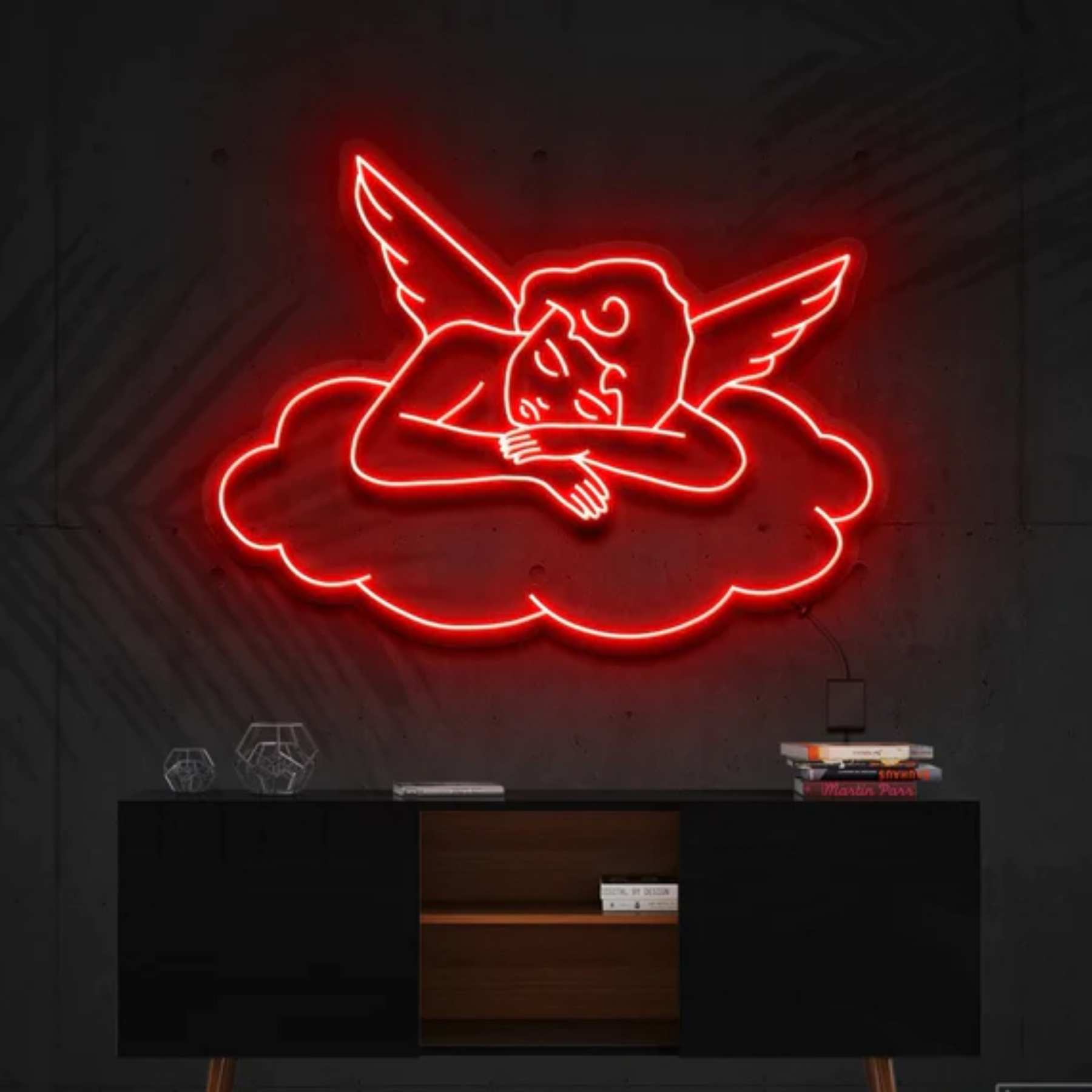 Sleepy Cupid Neon Sign