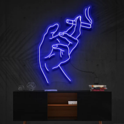 Smoker's Hand Neon Sign