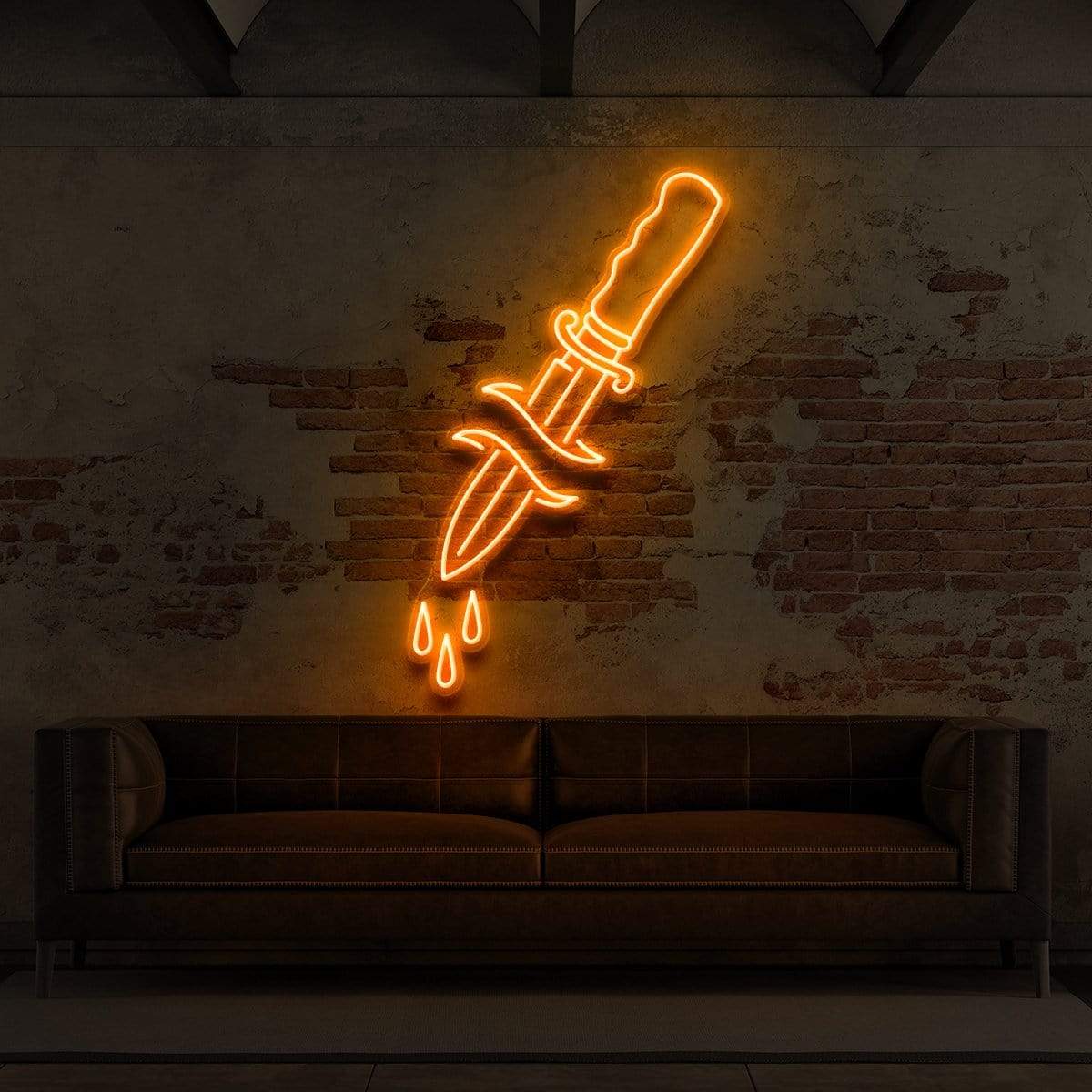 Dripping Dagger Neon Sign