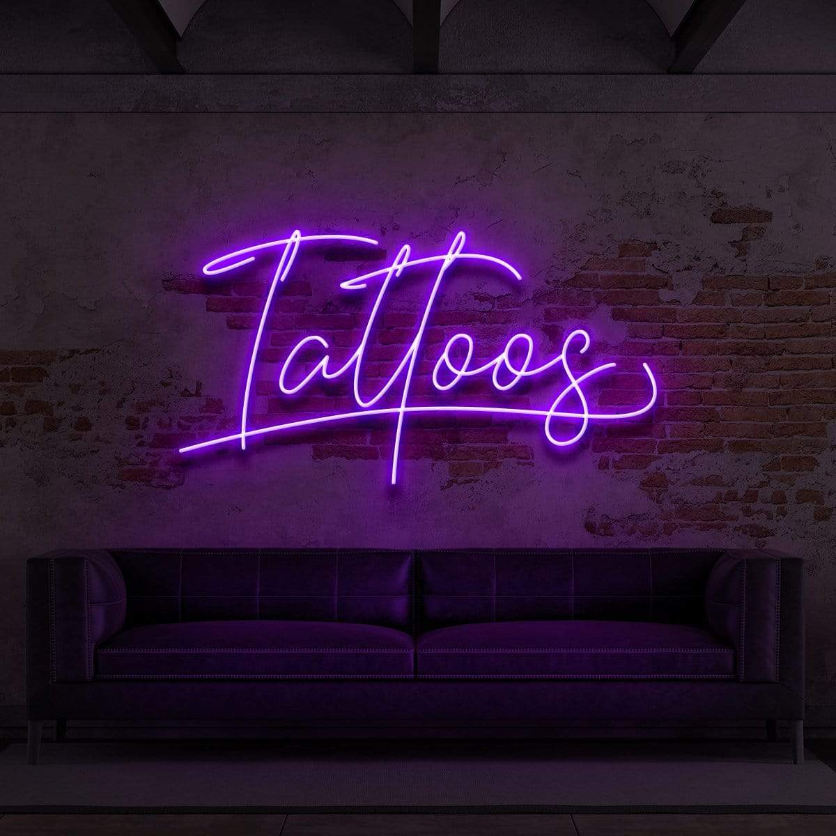 Tattoos Cursive Neon Sign