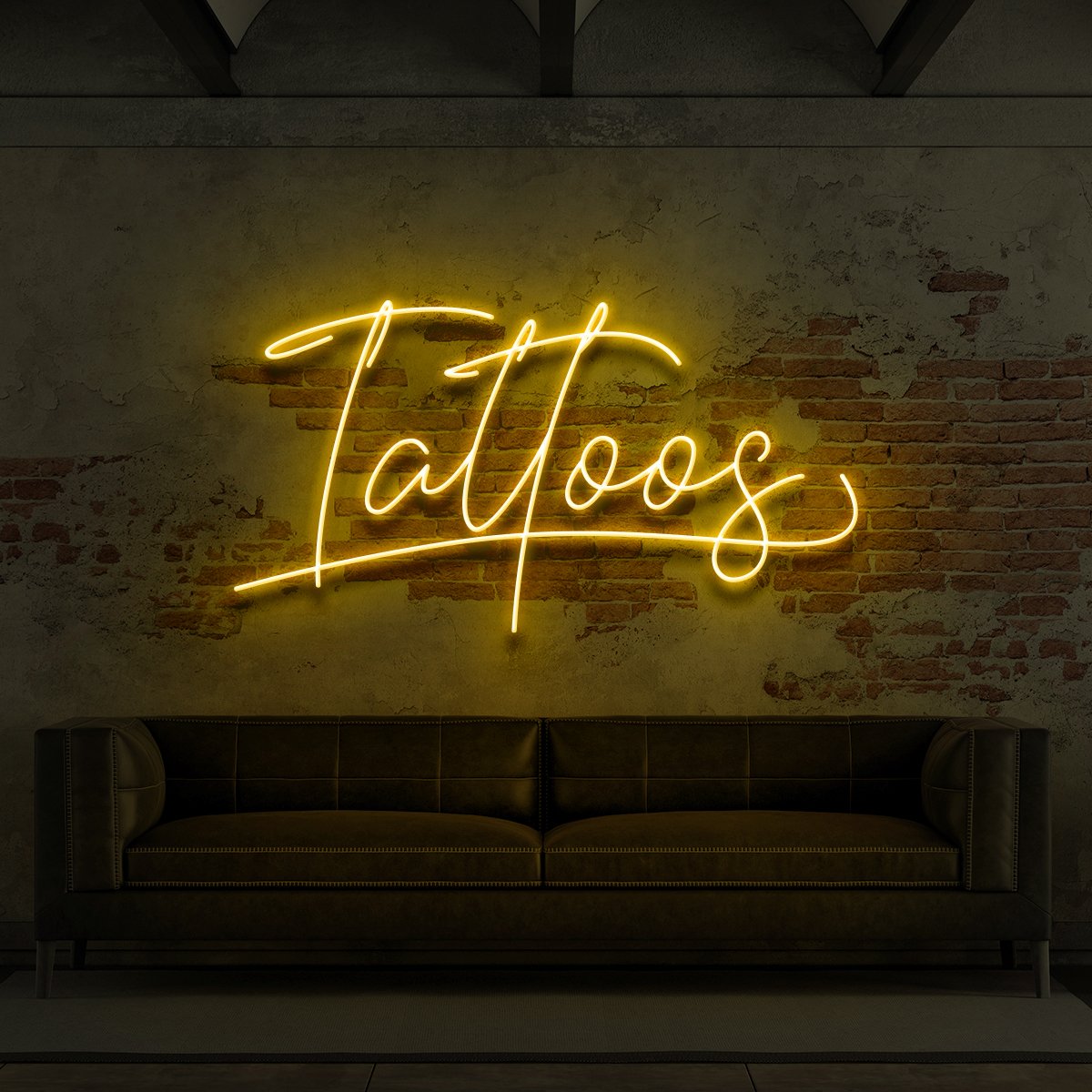 Tattoos Cursive Neon Sign