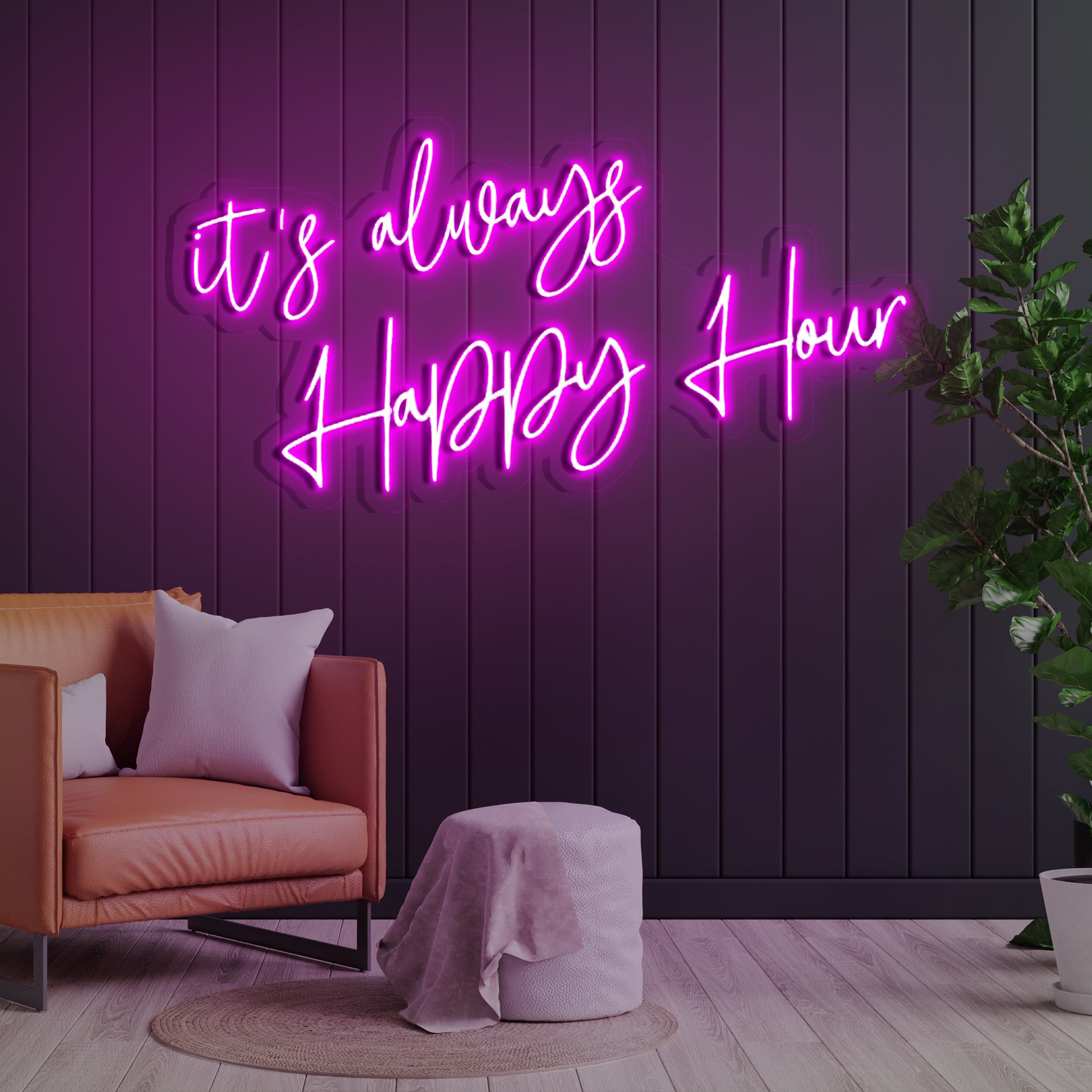 It's Always Happy Hour Neon Sign