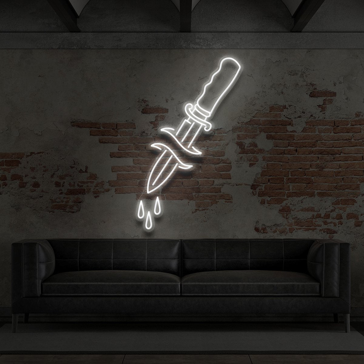 Dripping Dagger Neon Sign