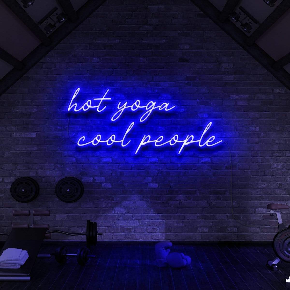 Hot Yoga Cool People Neon Sign