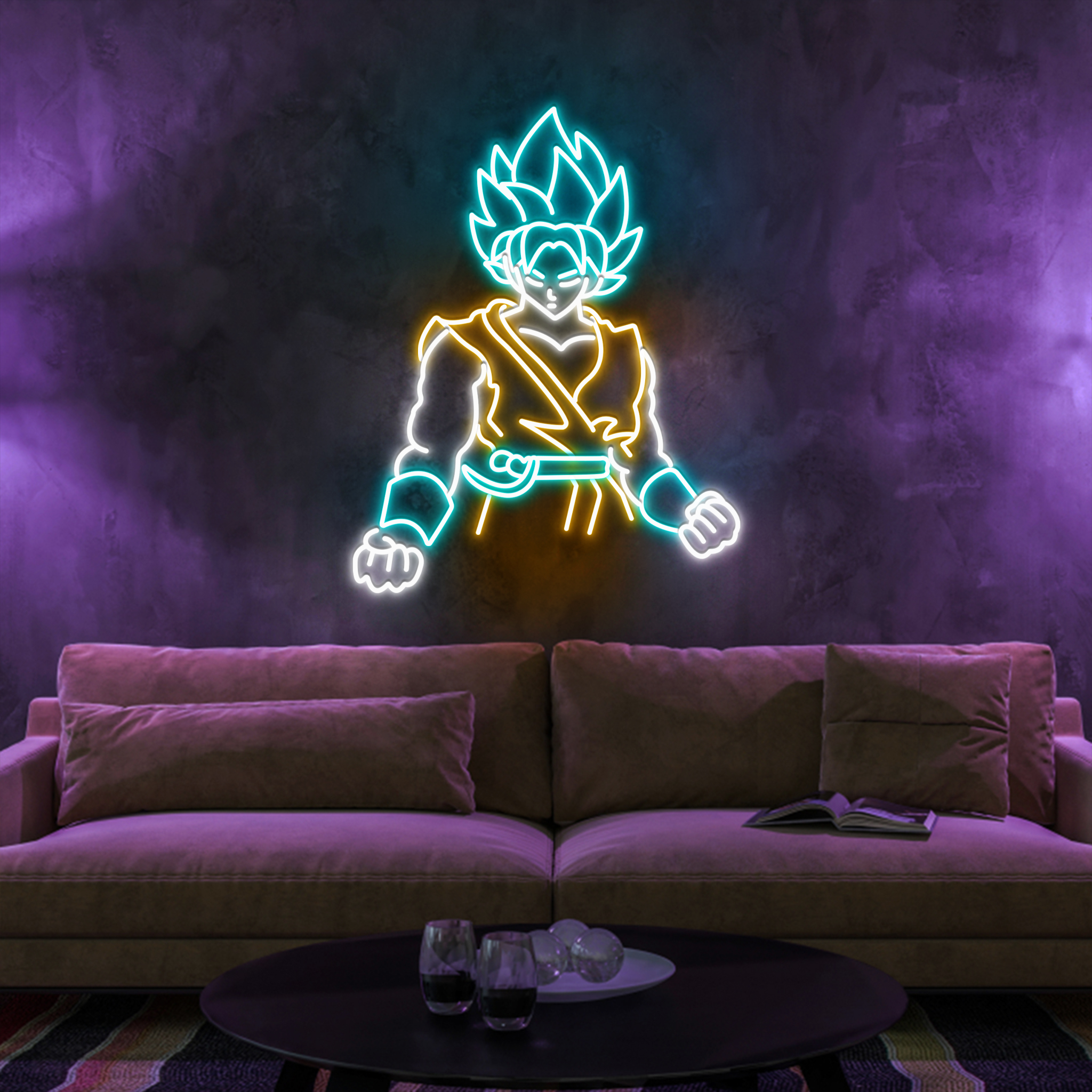 Goku Neon Sign Dragon Ball Z LED Wall Decor