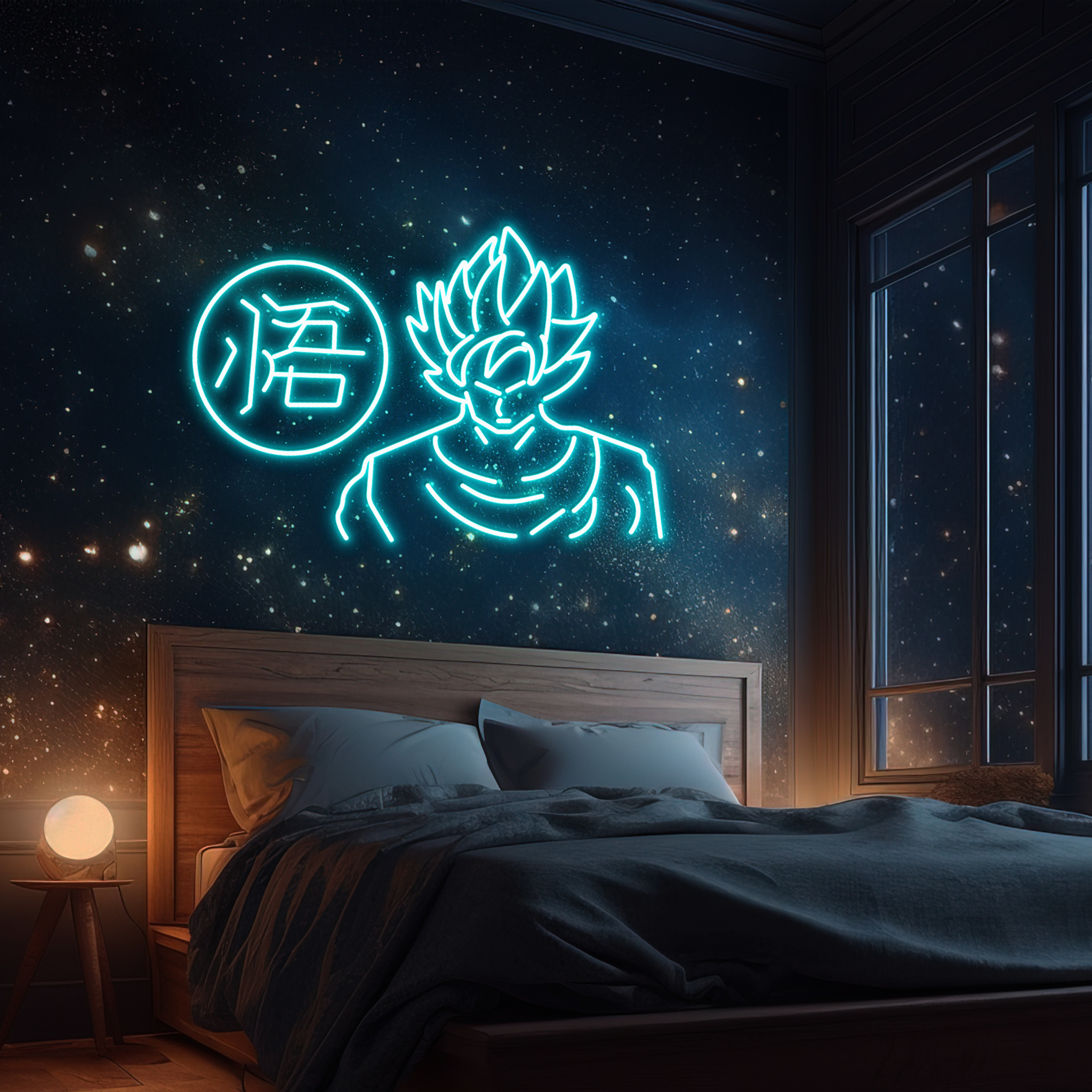 Songoku Neon Sign Dragon Ball Decor Wall Art