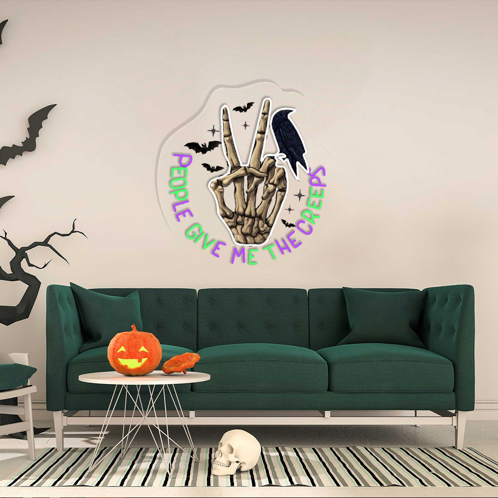 Spooky Season UV Sign Halloween Wall Decor