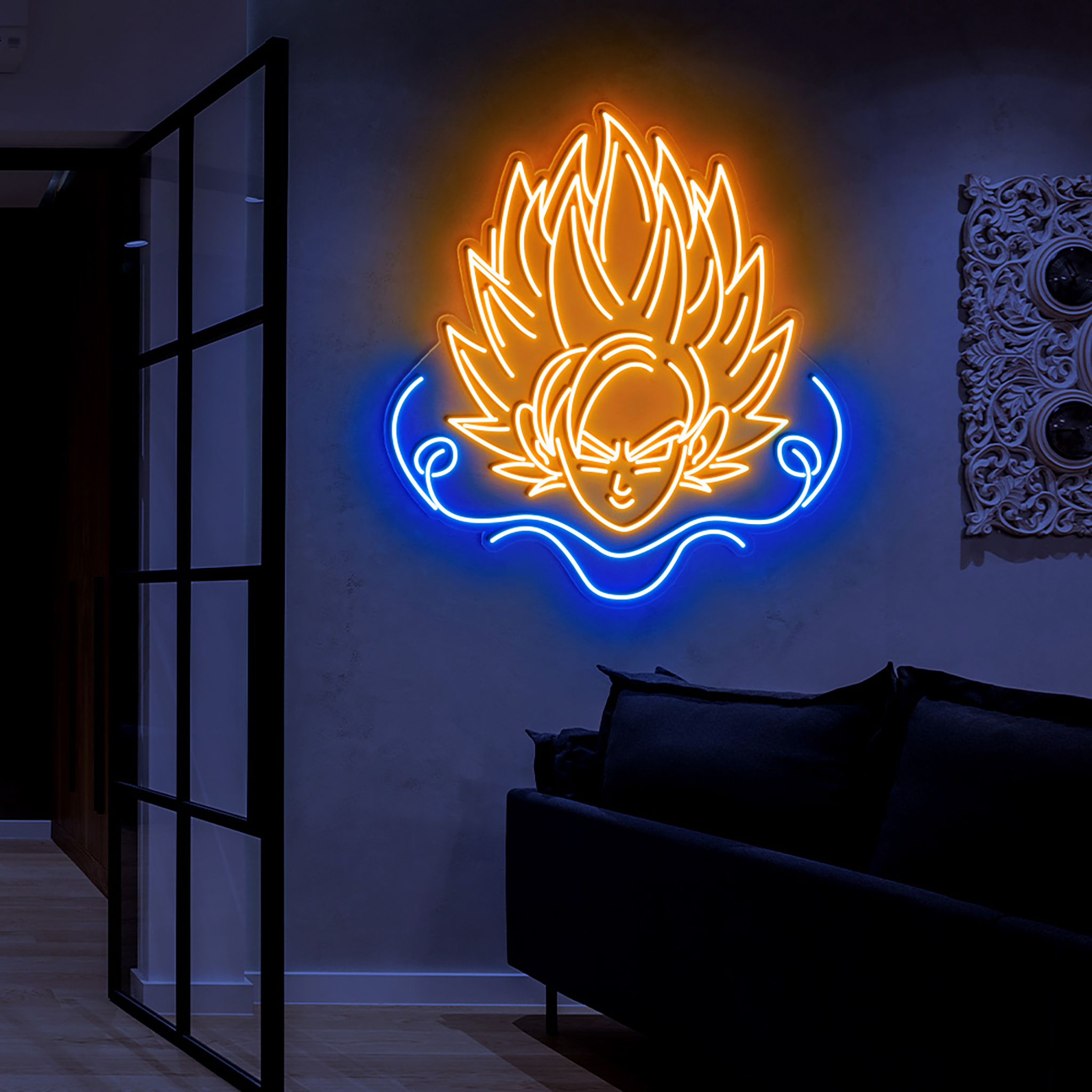 Super Saiyan Neon Sign Dragon Ball Z Wall Art Decor