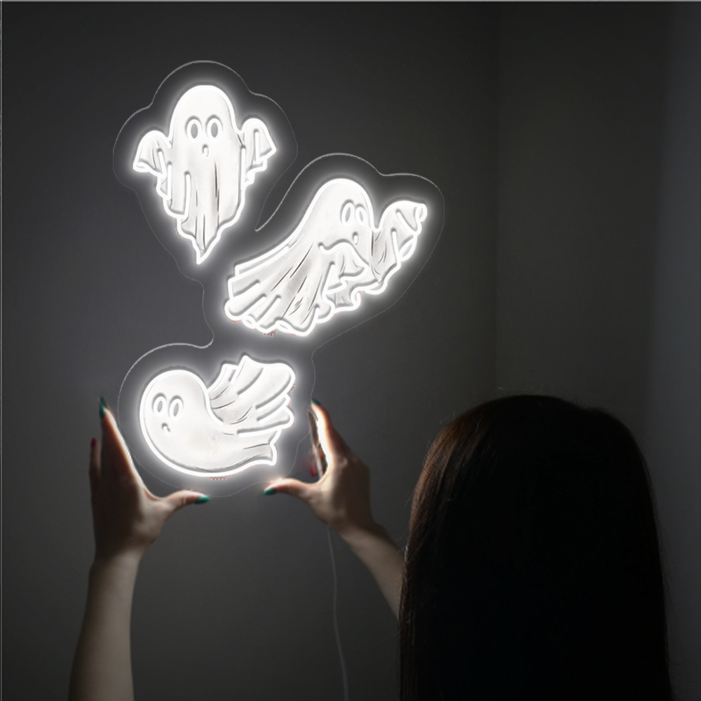 Funny Spooky UV Sign Halloween Hanging Wall Decor