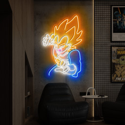 Vegeta Dragon Ball Z Neon Sign Anime Art Sign Decor