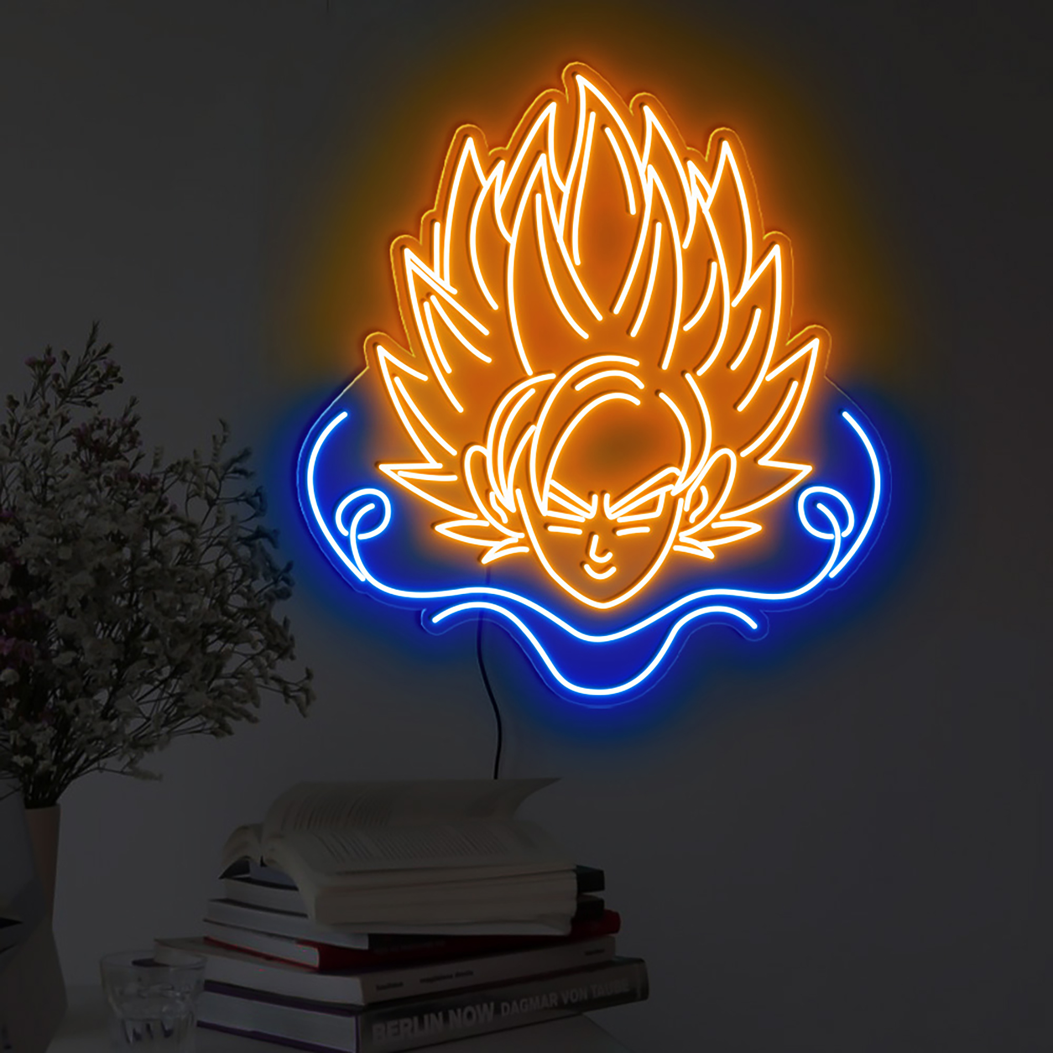 Super Saiyan Neon Sign Dragon Ball Z Wall Art Decor