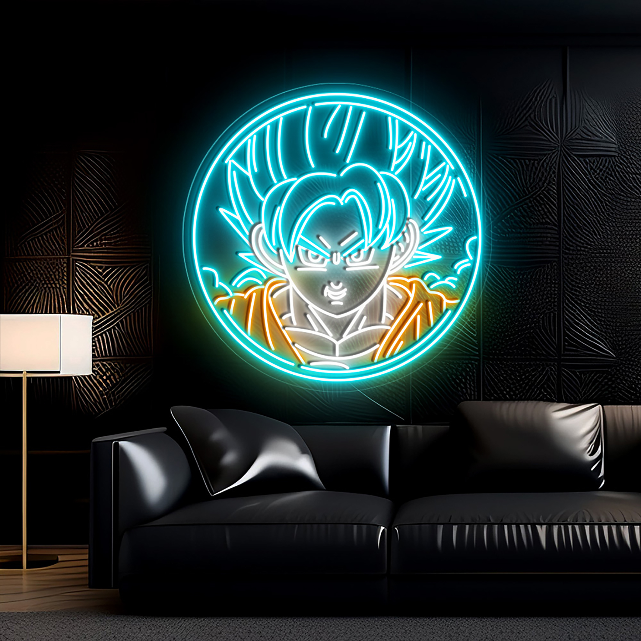 Songoku Neon Sign Dragon Ball Goku Wall Art