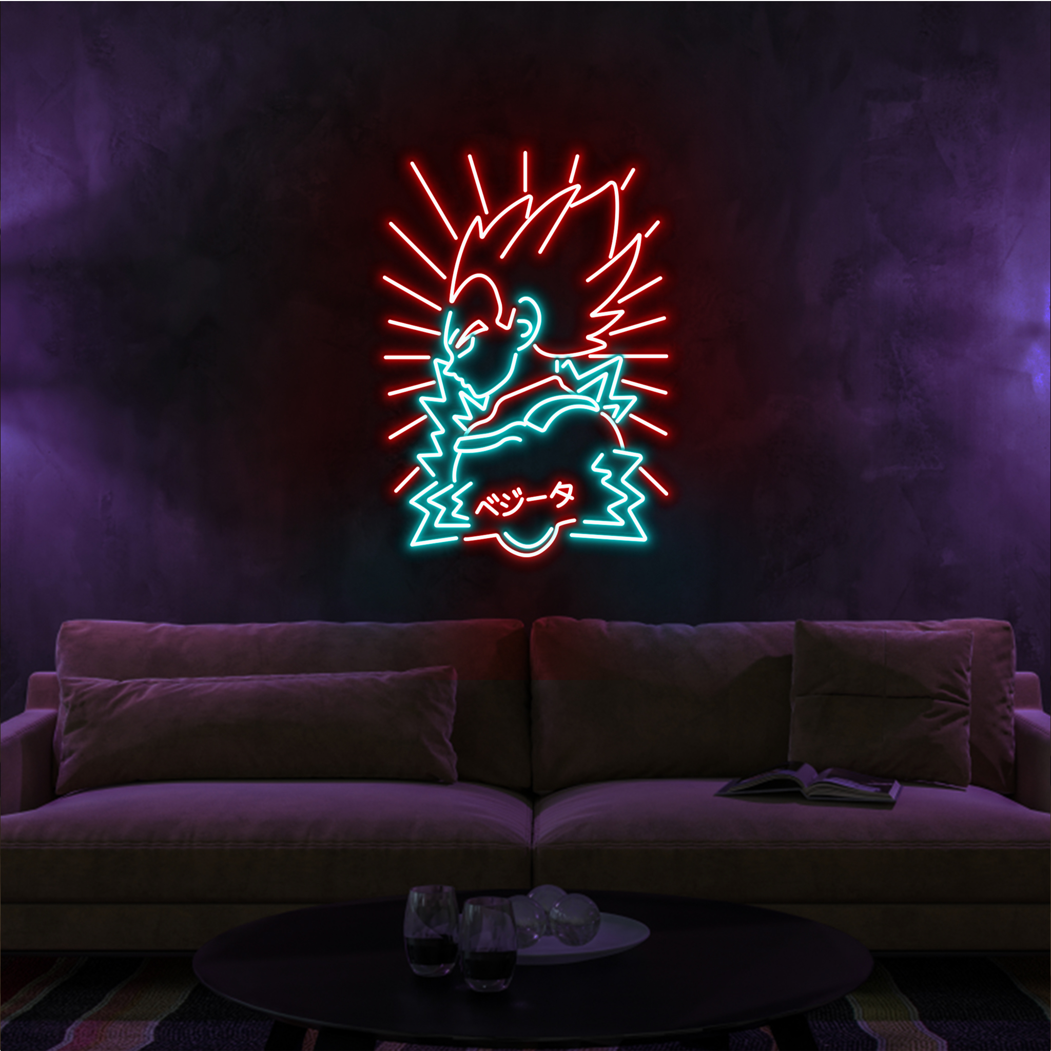 Vegeta Dragon Ball Z Neon Sign Gifts Decor