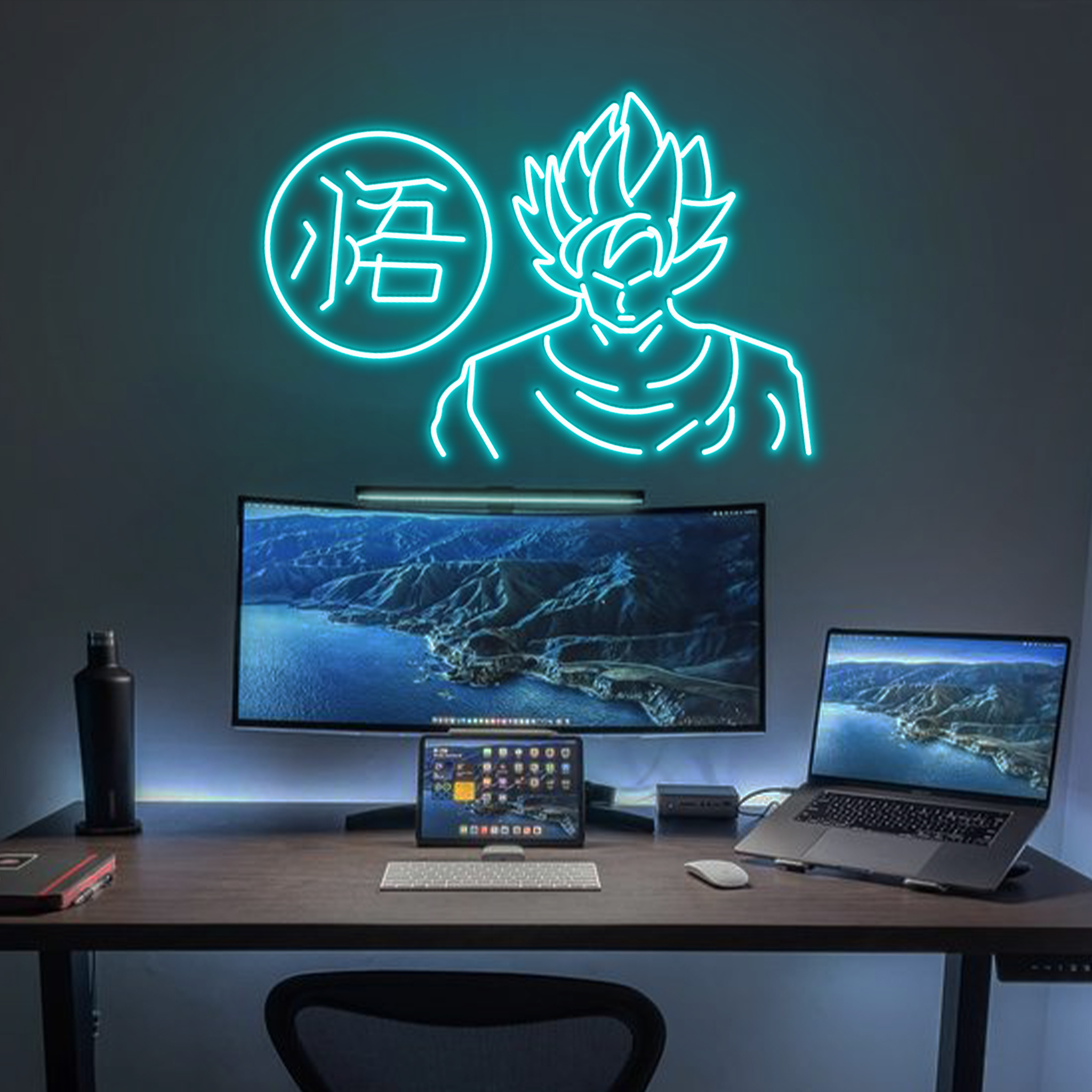 Songoku Neon Sign Dragon Ball Decor Wall Art