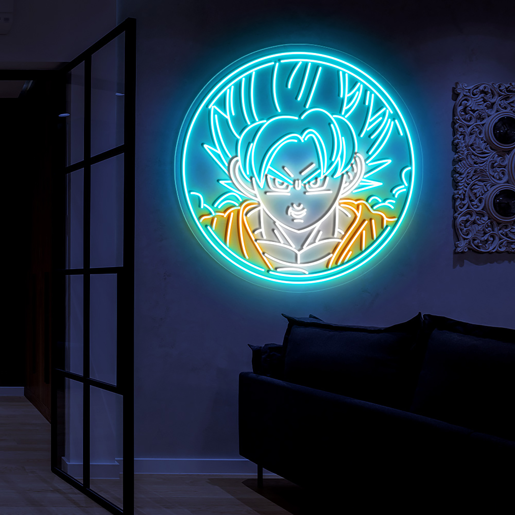 Songoku Neon Sign Dragon Ball Goku Wall Art