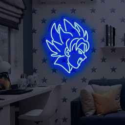 Songoku Head Neon Sign Dragon Ball Z LED Wall Decoration