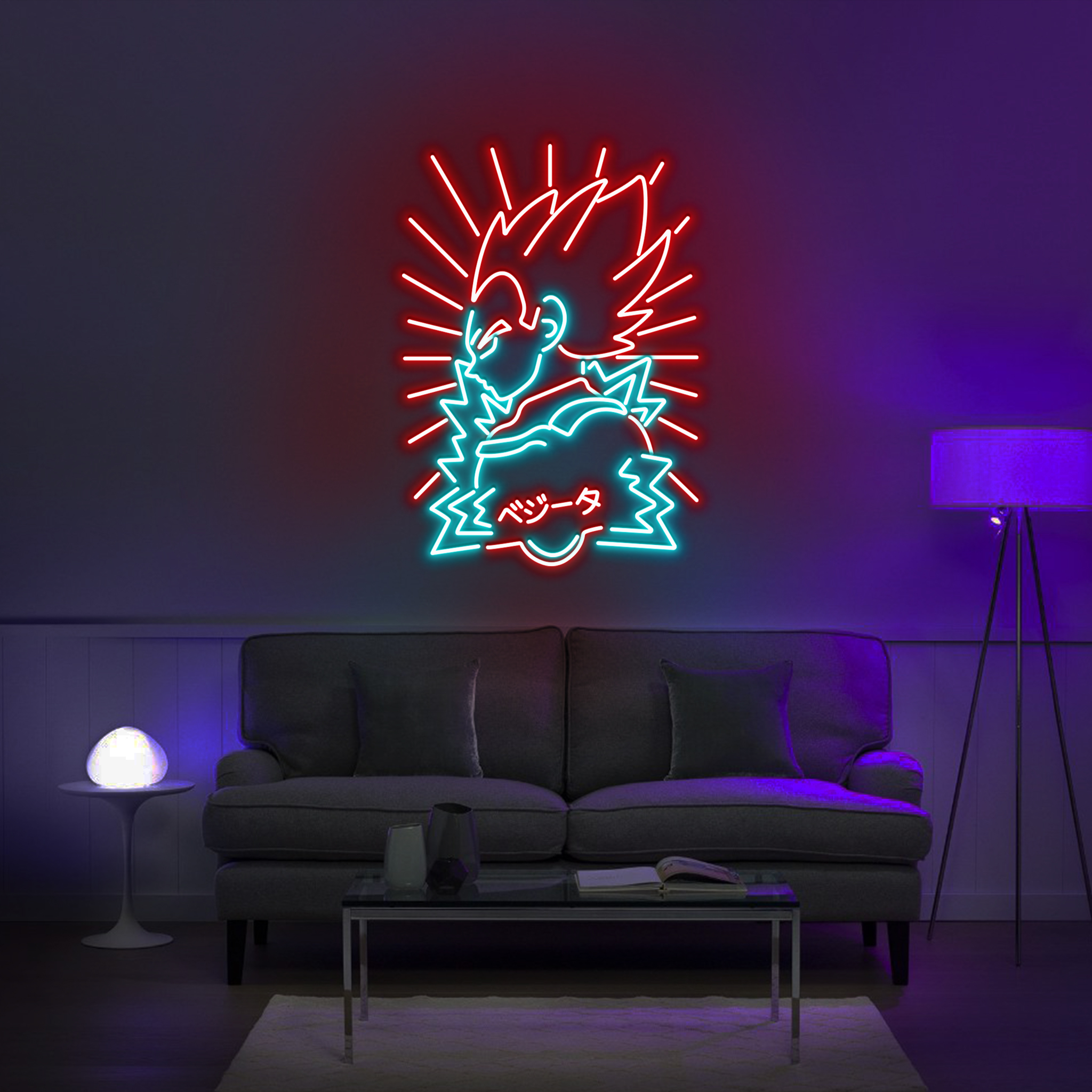 Vegeta Dragon Ball Z Neon Sign Gifts Decor