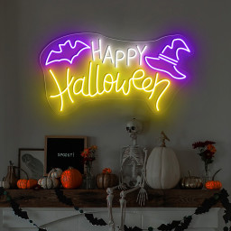 Happy Halloween Neon Sign Halloween Decoration