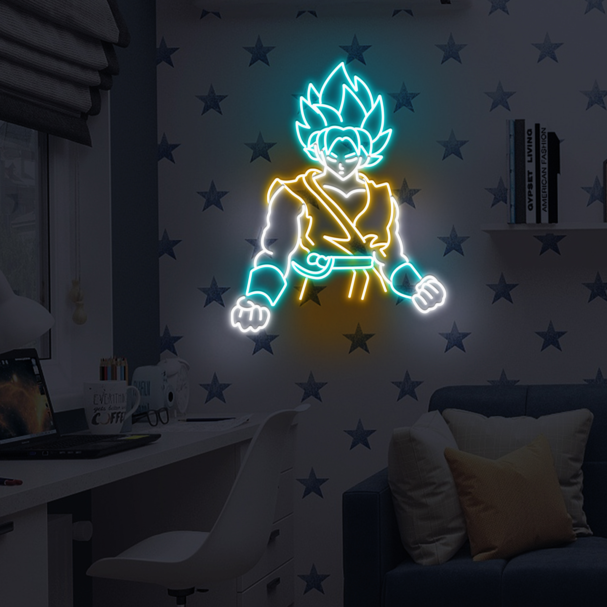 Goku Neon Sign Dragon Ball Z LED Wall Decor