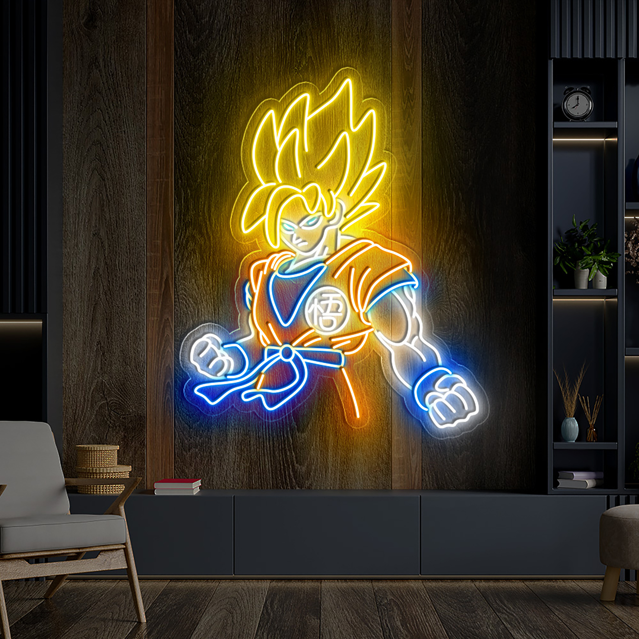 Songoku Neon Sign Dragon Ball Z LED Wall Decoration