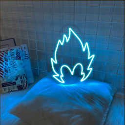 Vegeta Head Neon Sign Anime Art Sign Decor