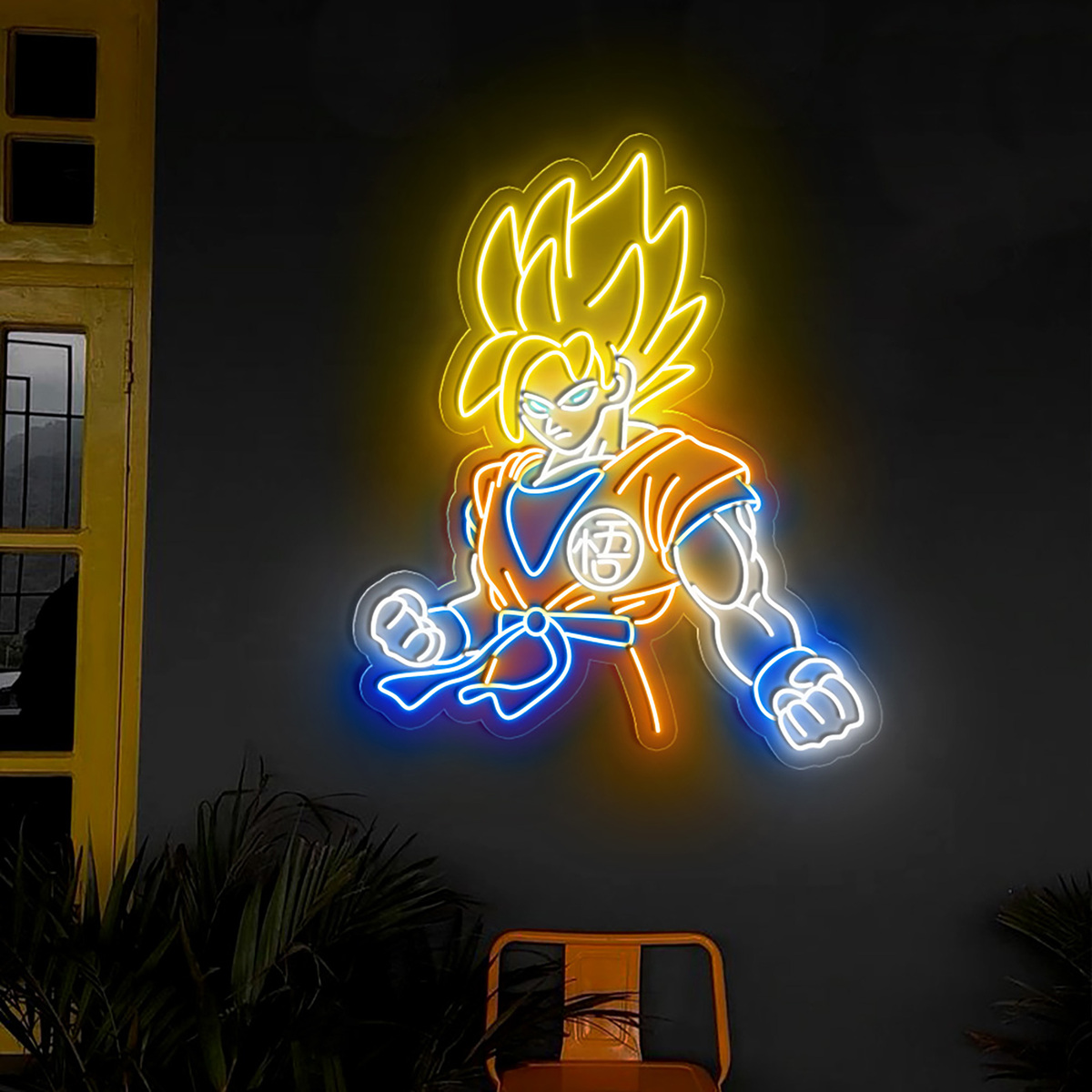 Songoku Neon Sign Dragon Ball Z LED Wall Decoration