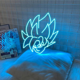 Vegeta Head Neon Sign Anime Art Sign Decor