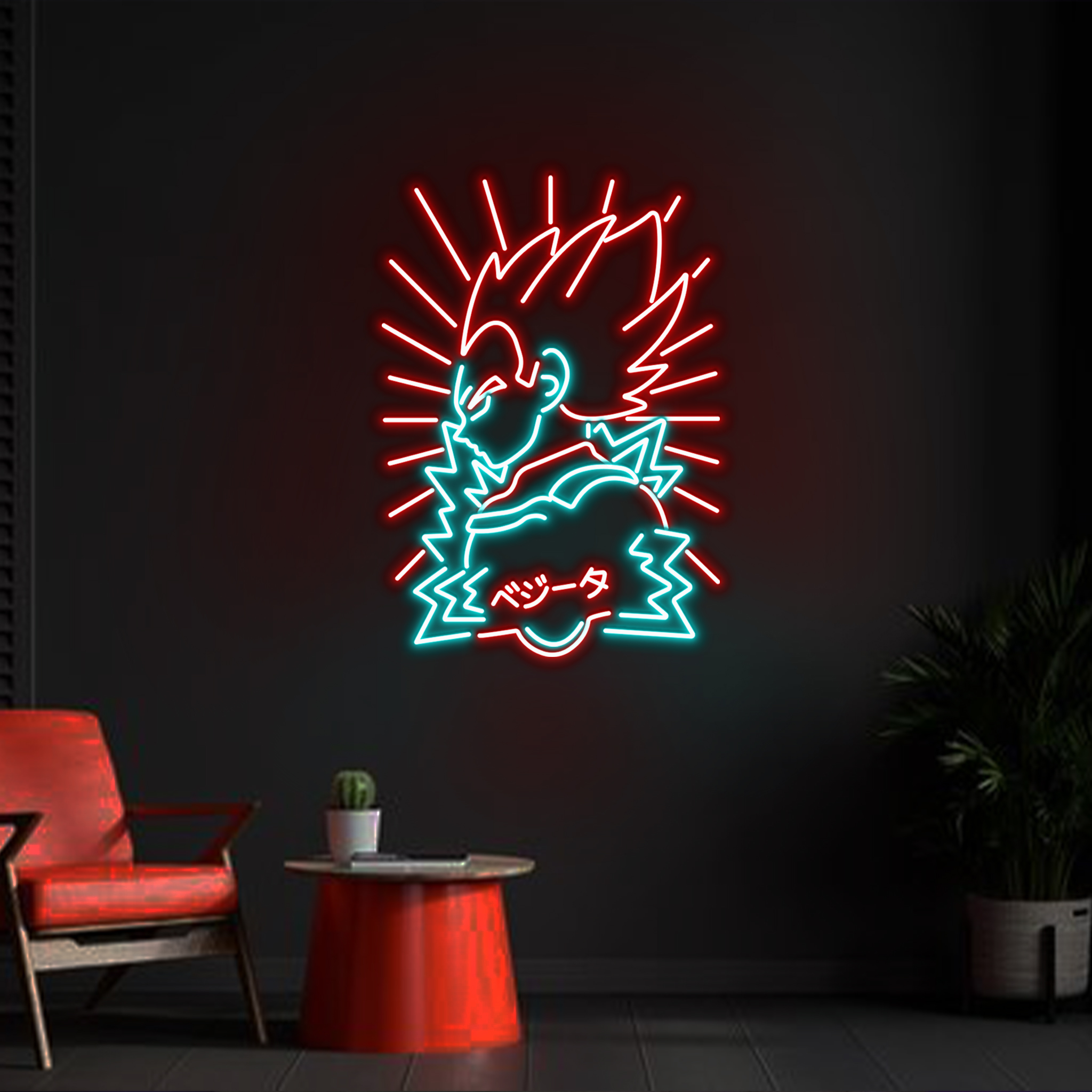 Vegeta Dragon Ball Z Neon Sign Gifts Decor