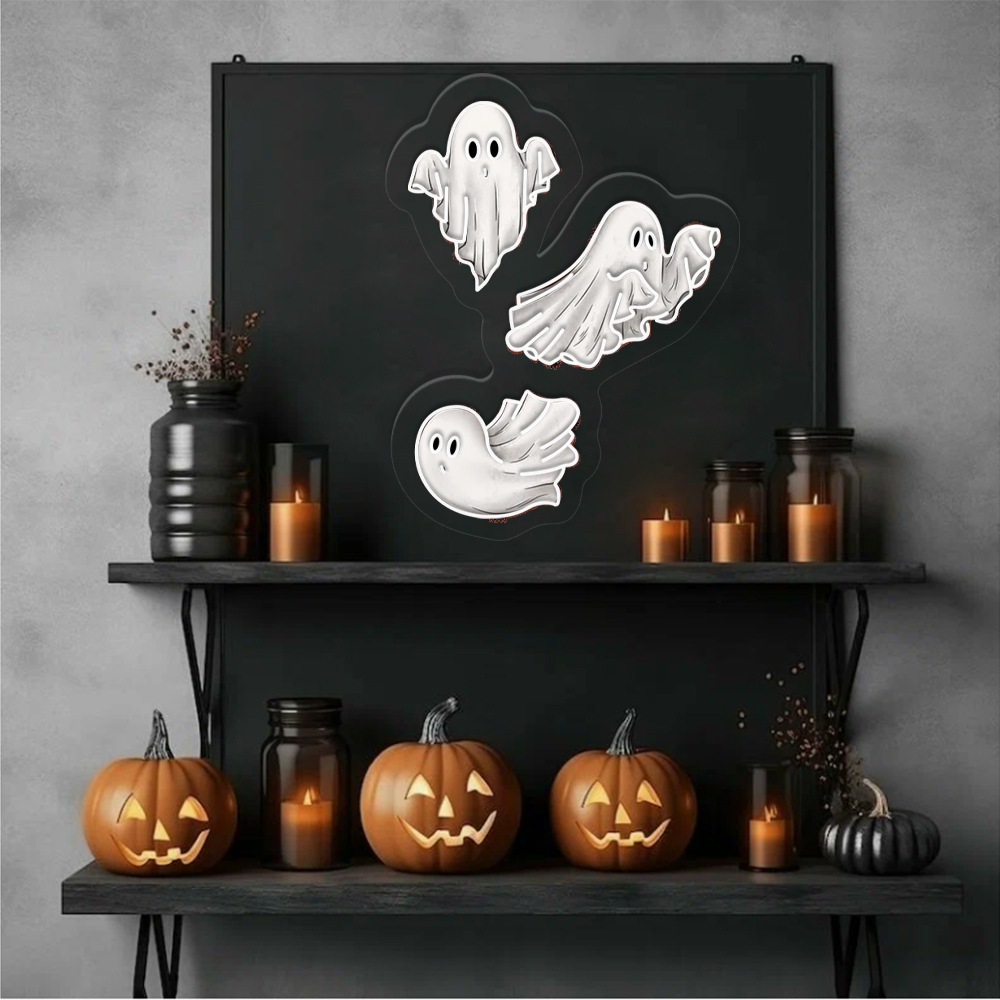 Funny Spooky UV Sign Halloween Hanging Wall Decor