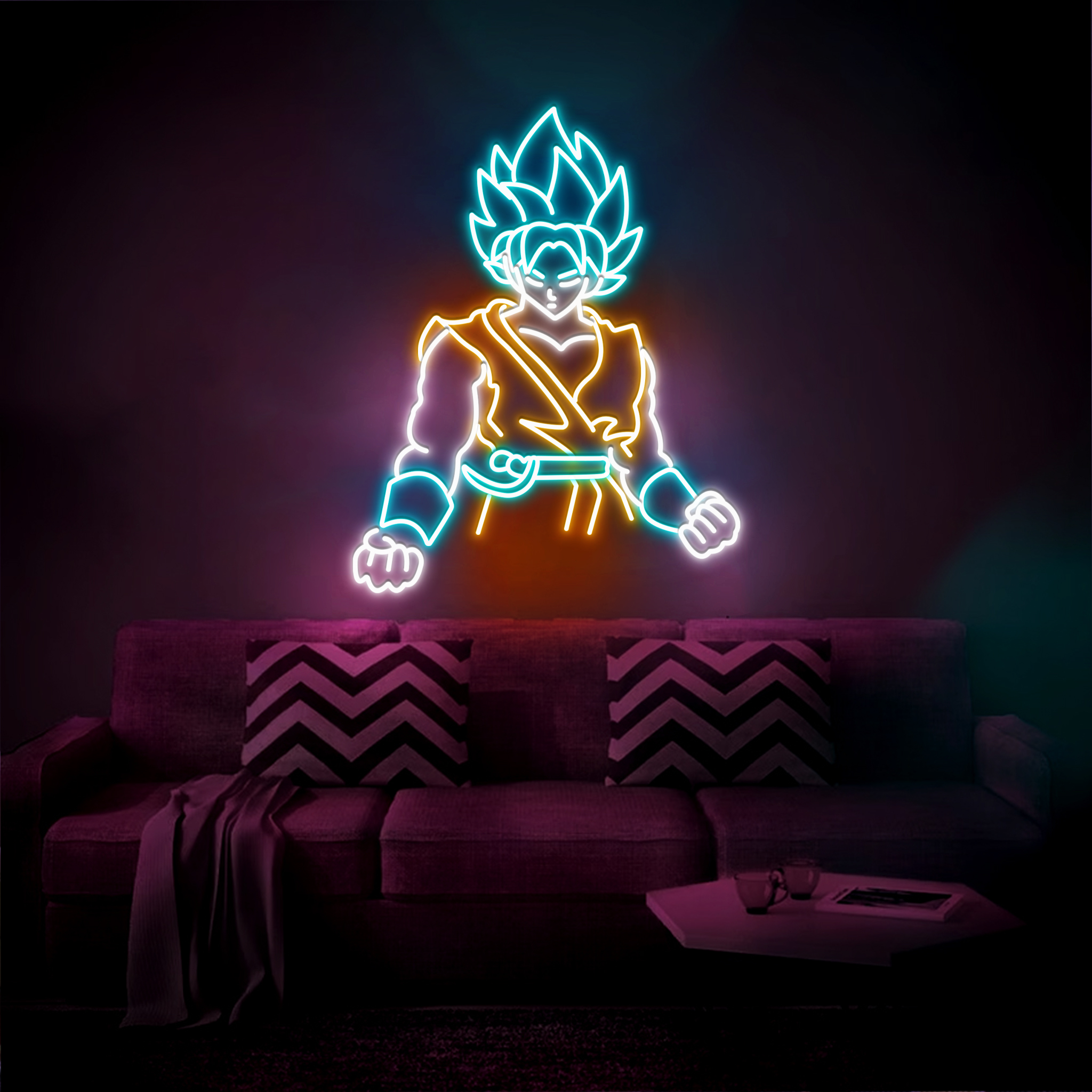 Goku Neon Sign Dragon Ball Z LED Wall Decor