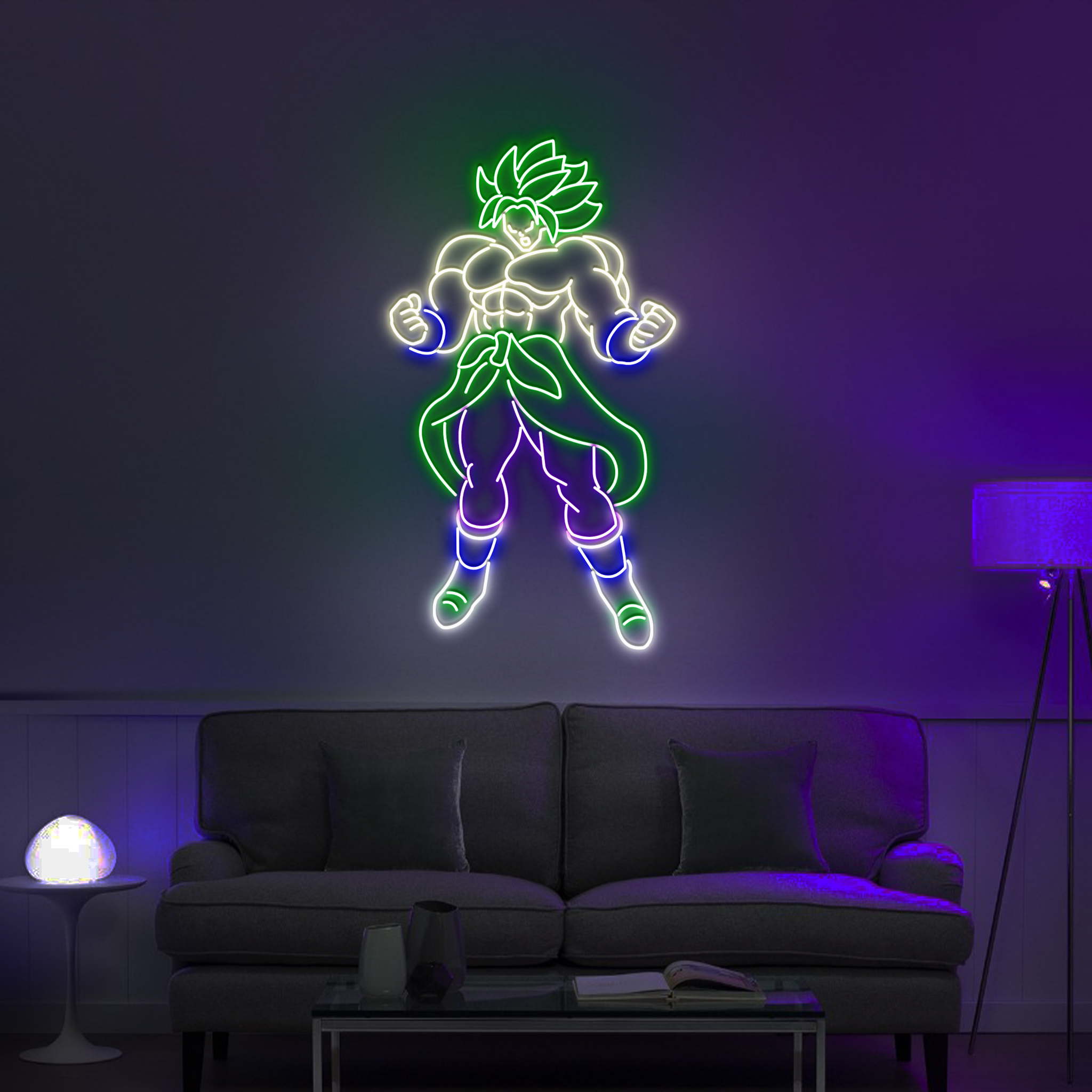 Dragon Ball Neon Sign Songoku Hanging Decor