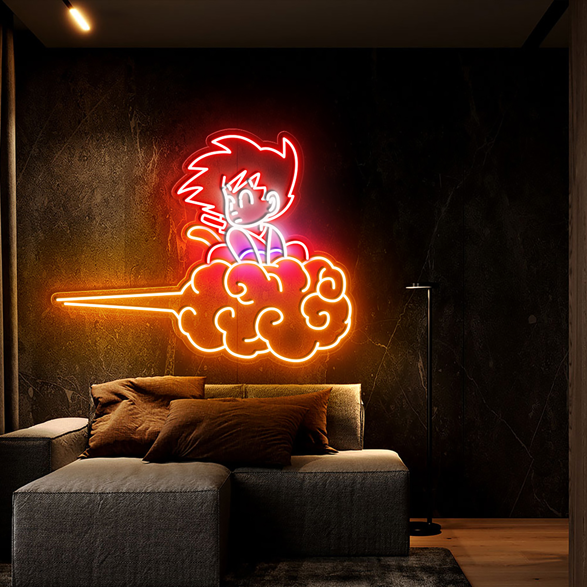 Songoku Dragon Ball Z Neon Sign Anime Wall Decor Signboard