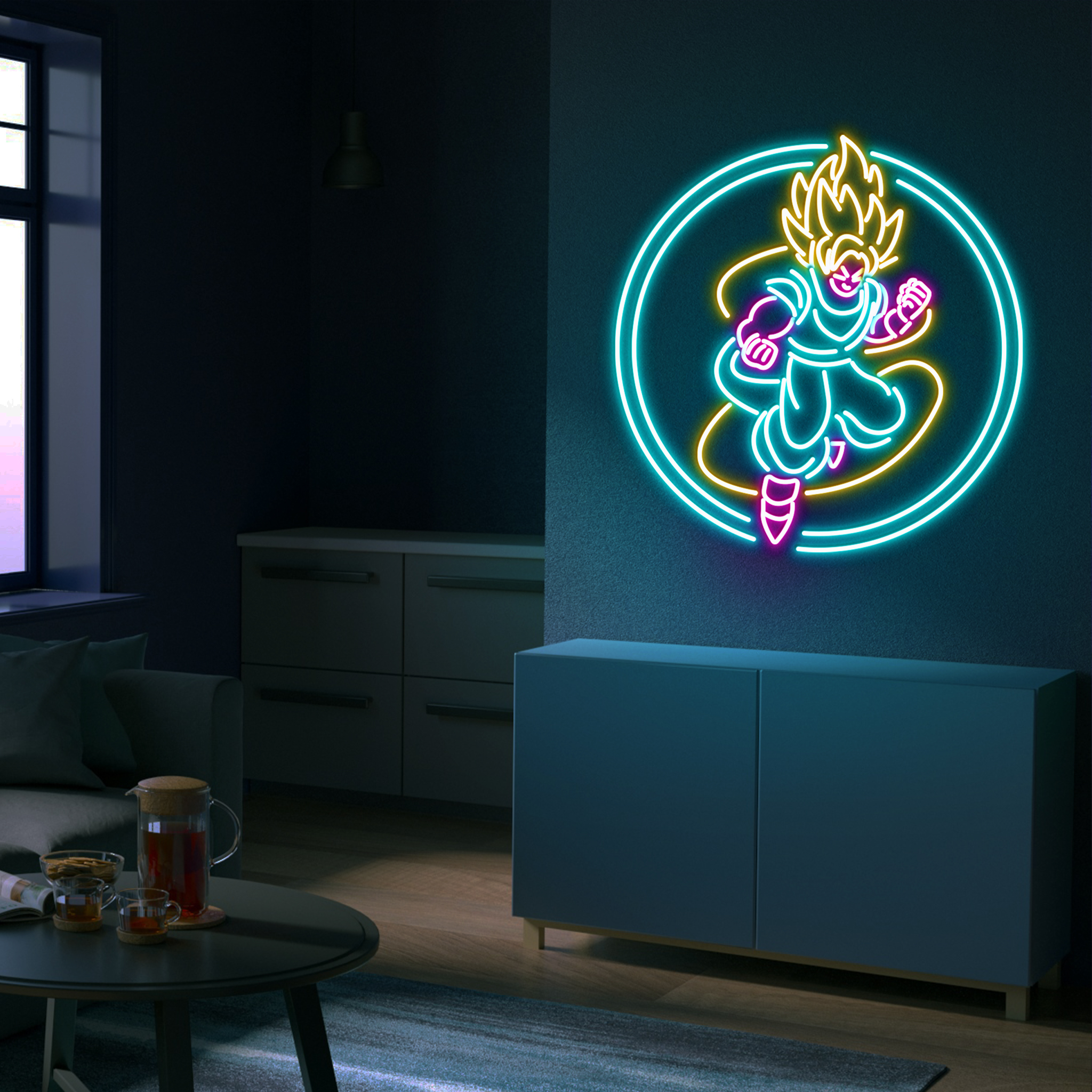 Sogoku Neon Sign Dragon Ball Z Wall Art Decor