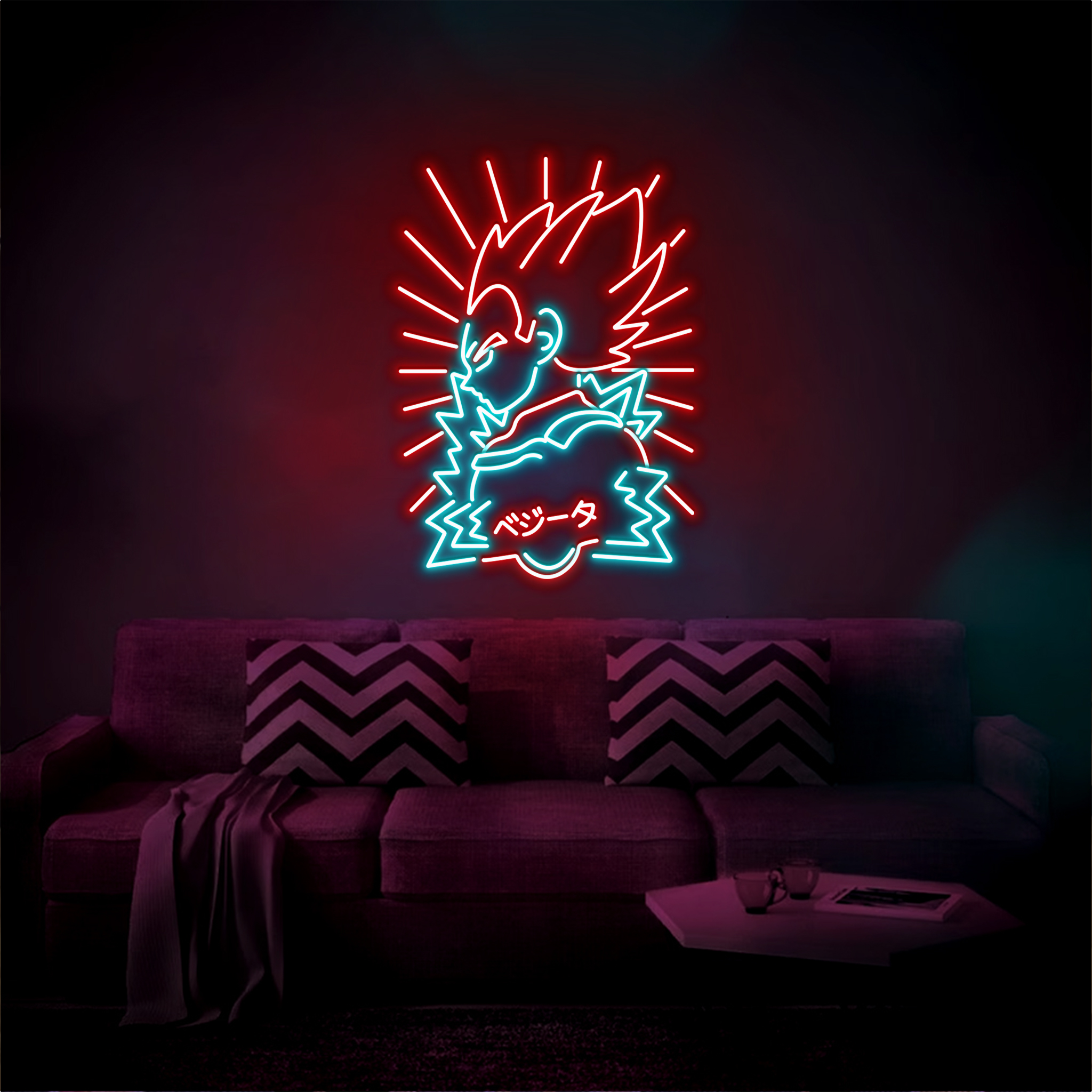 Vegeta Dragon Ball Z Neon Sign Gifts Decor