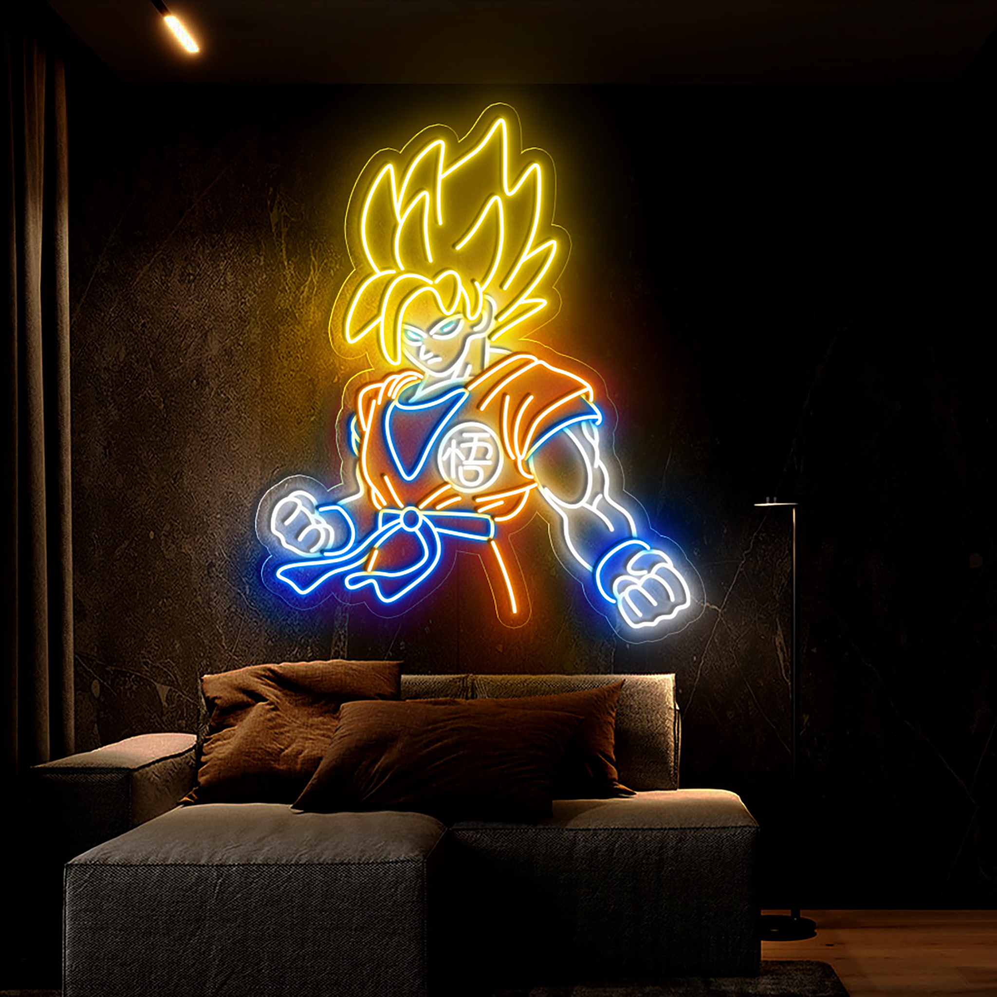 Songoku Neon Sign Dragon Ball Z LED Wall Decoration