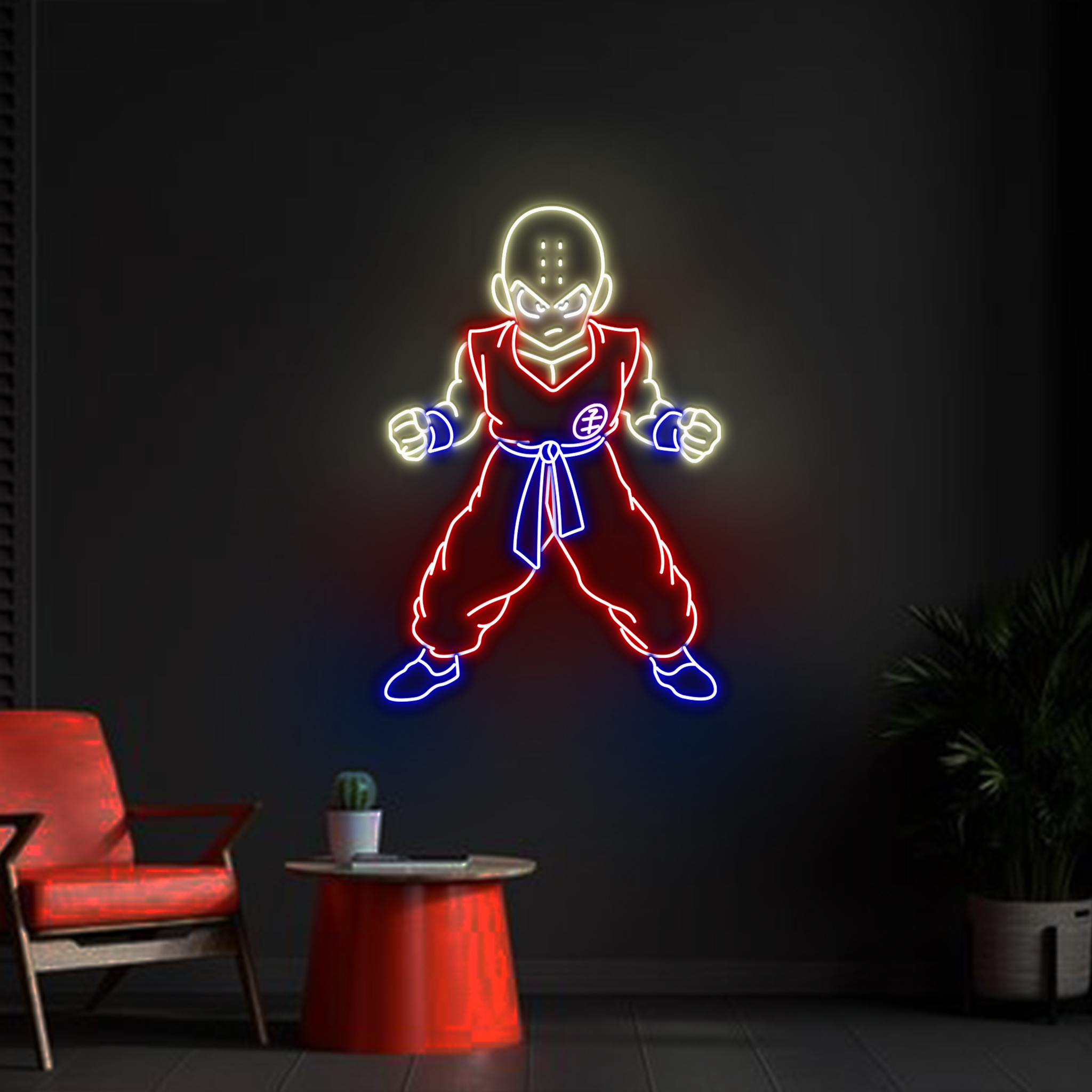 Krillin Dragon Ball Z Neon Sign Gifts For Kids