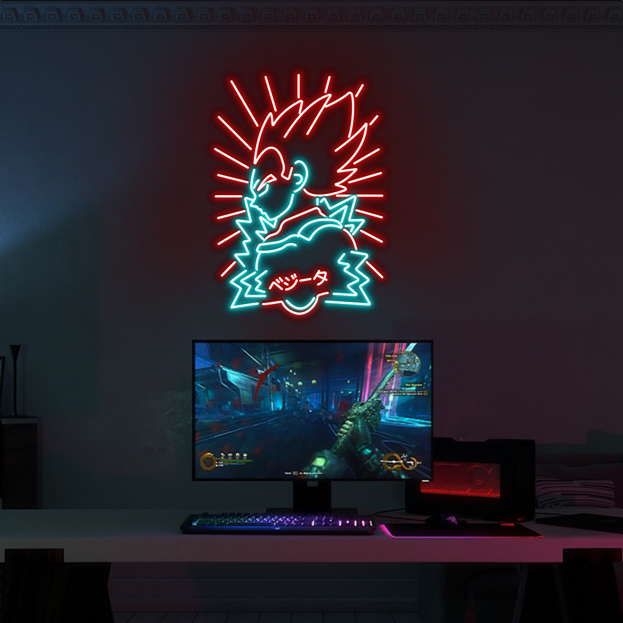 Vegeta Dragon Ball Z Neon Sign Gifts Decor