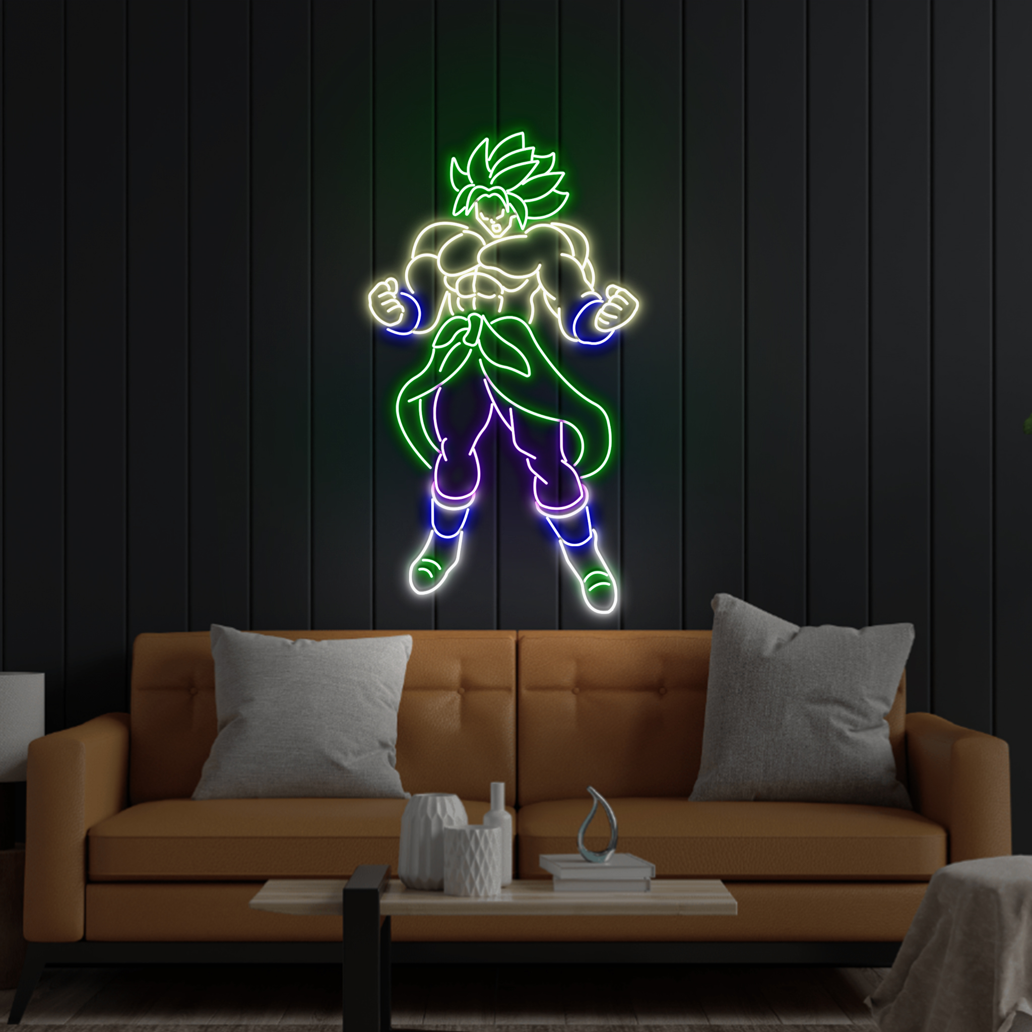 Dragon Ball Neon Sign Songoku Hanging Decor