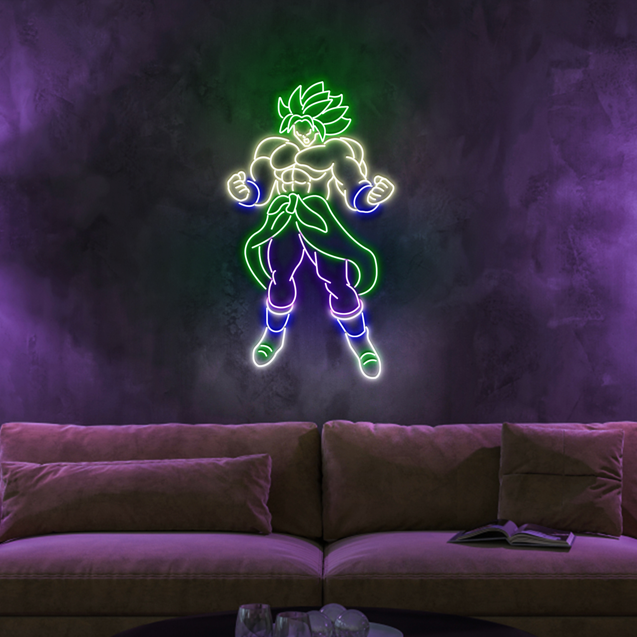 Dragon Ball Neon Sign Songoku Hanging Decor