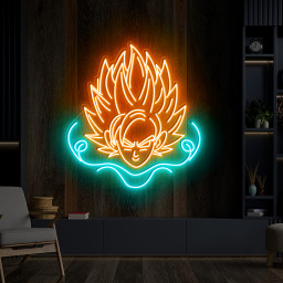 Super Saiyan Neon Sign Dragon Ball Z Wall Art Decor