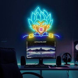 Vegeta Dragon Ball Z Neon Sign Anime Wall Decor Signboard