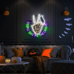 Spooky Season UV Sign Halloween Wall Decor