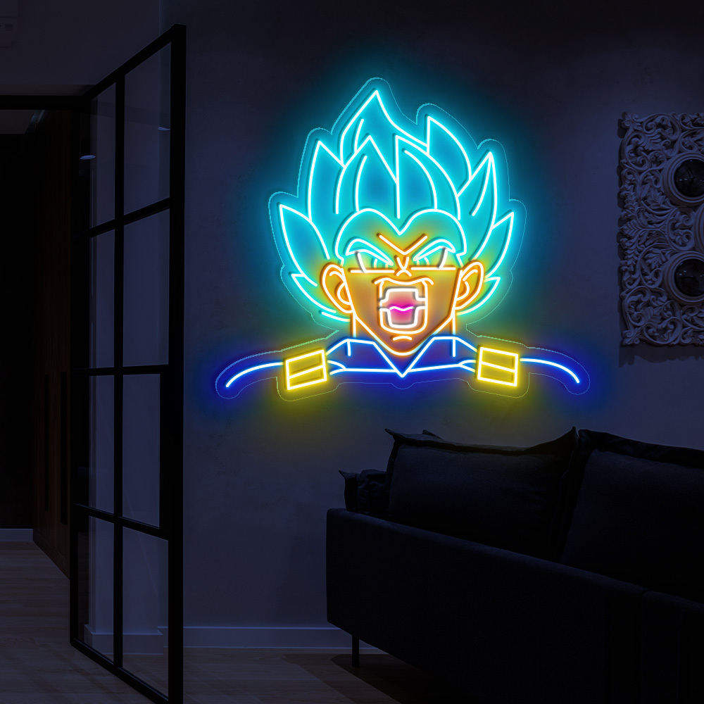 Vegeta Dragon Ball Z Neon Sign Anime Wall Decor Signboard