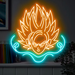 Super Saiyan Neon Sign Dragon Ball Z Wall Art Decor