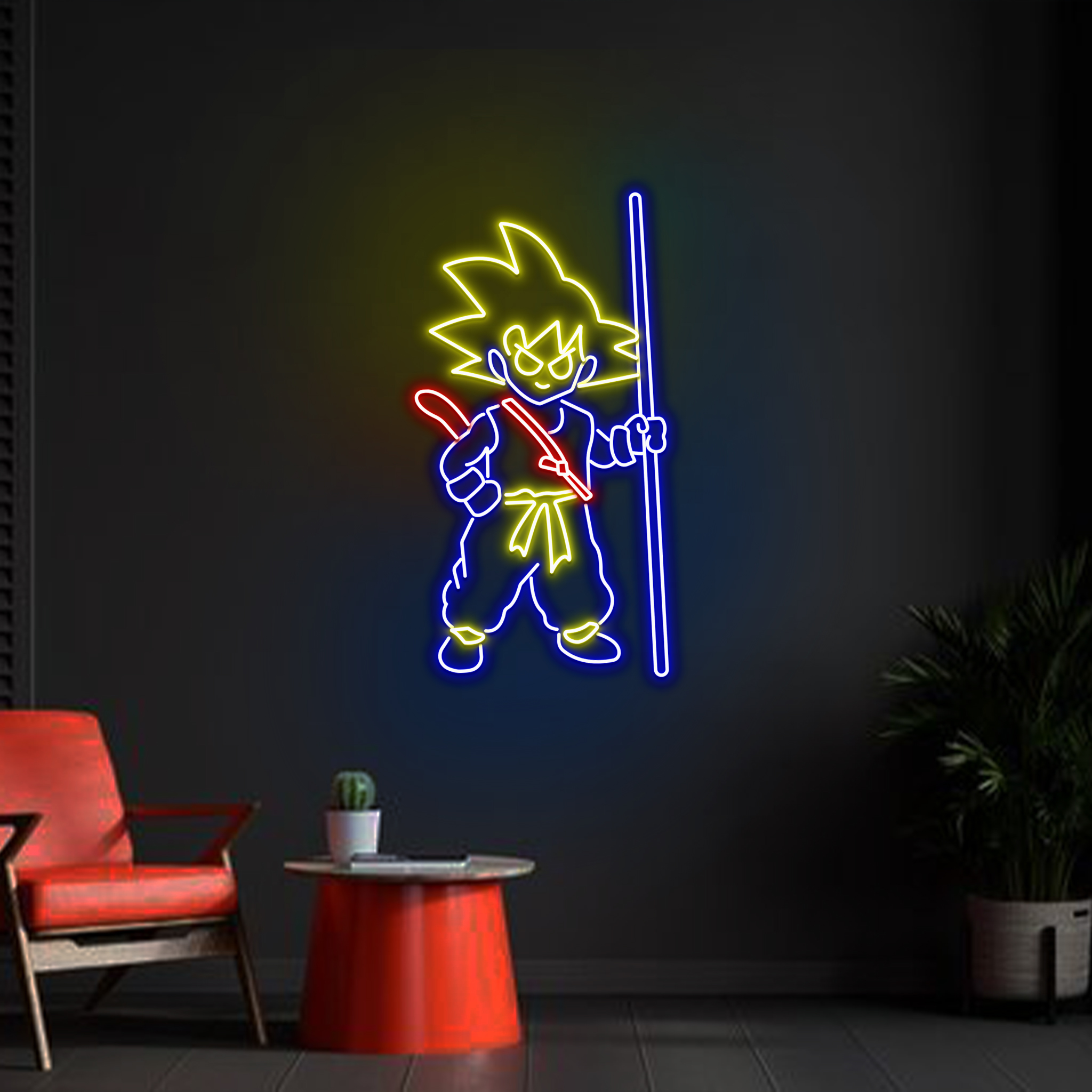 Gohan Dragon Ball Z Neon Sign Gifts For Kids