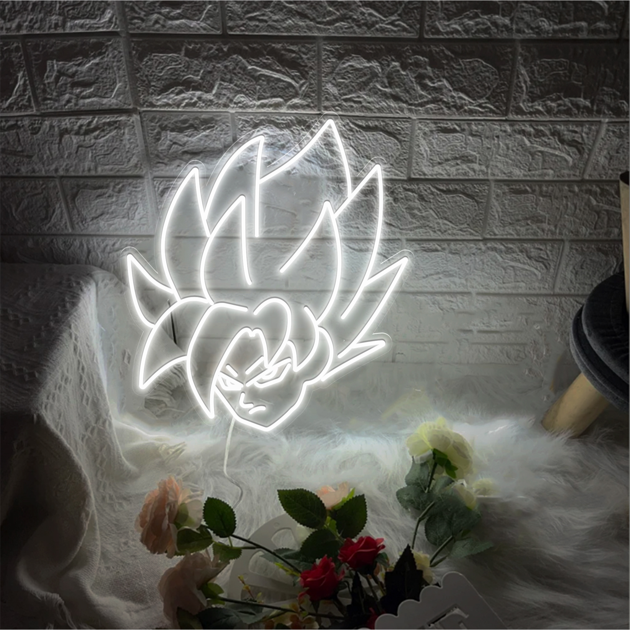 Vegeta Head Neon Sign Anime Art Sign Decor